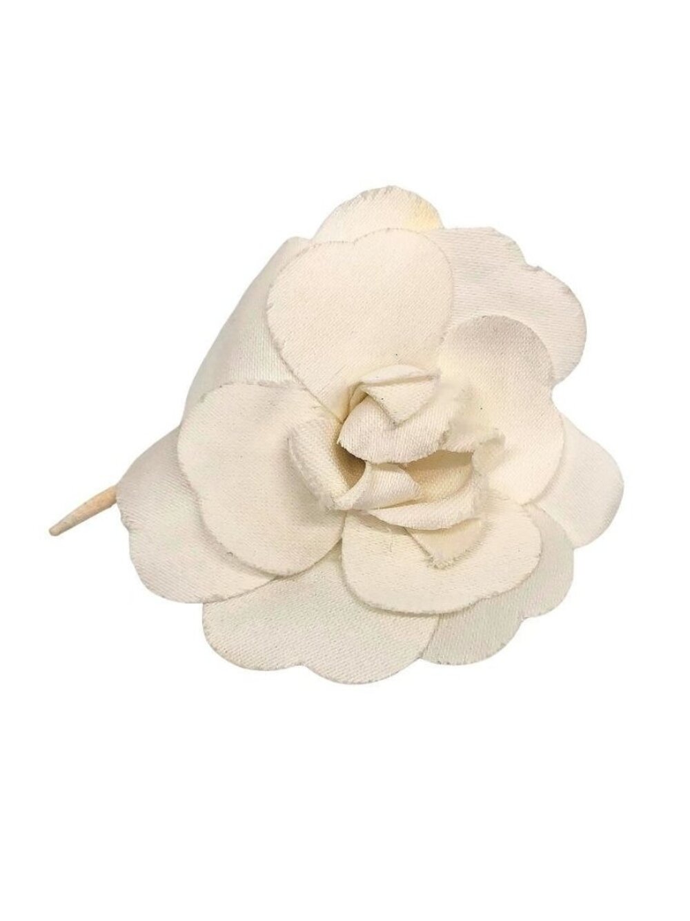 Chanel Camellia Corsage Brooch White